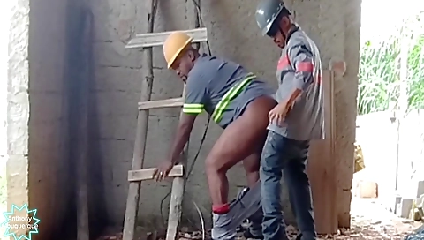 Ebony babe fucked in the ass by her black boyfriend