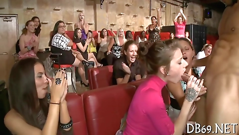 A brunette and a tattooed man have group sex with a blonde