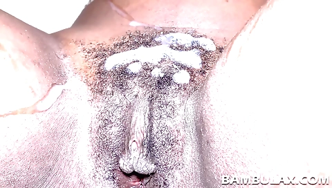 Big ass ebony chick fucks her stepbrother in pov vid