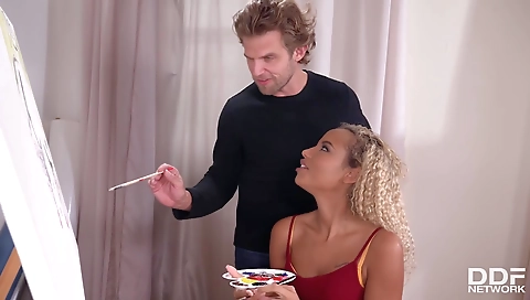 Ebony teen gets her ass penetrated by a black dude