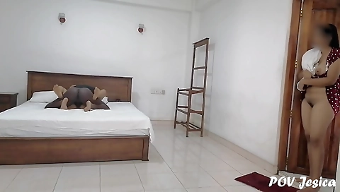 Stepmom cunnilingus stepdaughter in interracial porn video