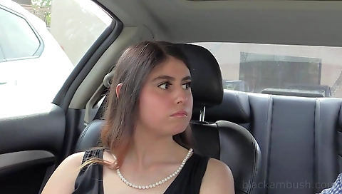 Amateur brunette with a juicy ass is getting fucked