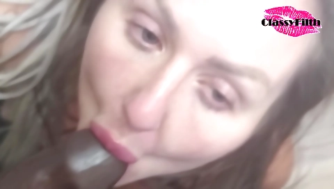 Blonde with a fat body is having fun in her first outdoor life