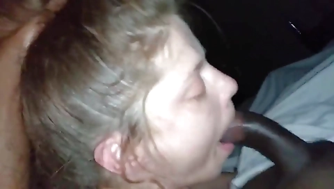 A skinny chick gets fucked and gets a creampie in her throat