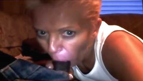 Blonde slut takes it up the ass