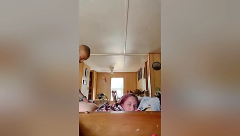 Redheaded wife has sex with her husband and boyfriend