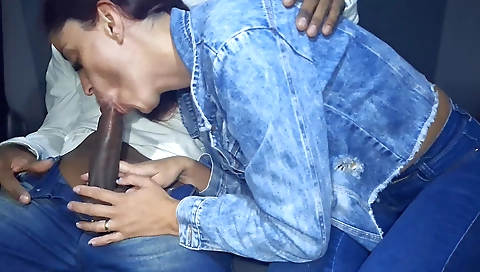 Latina gets her pussy fucked by the driver of the bus