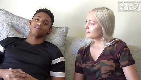 Busty blonde teen with a big tattooed cunt gets fucked